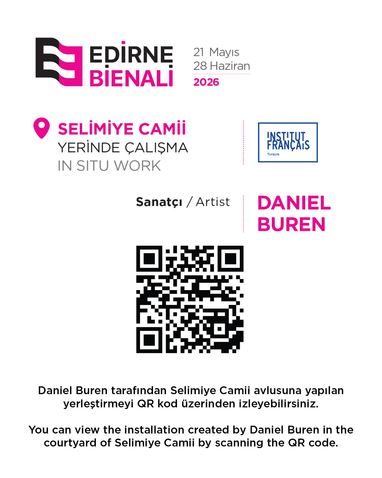 Daniel Buren — Selimiye Camii posteri